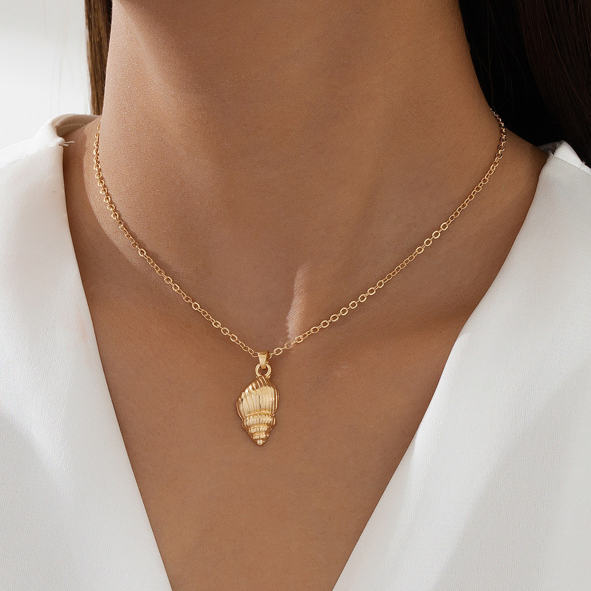Gold Shell Necklace