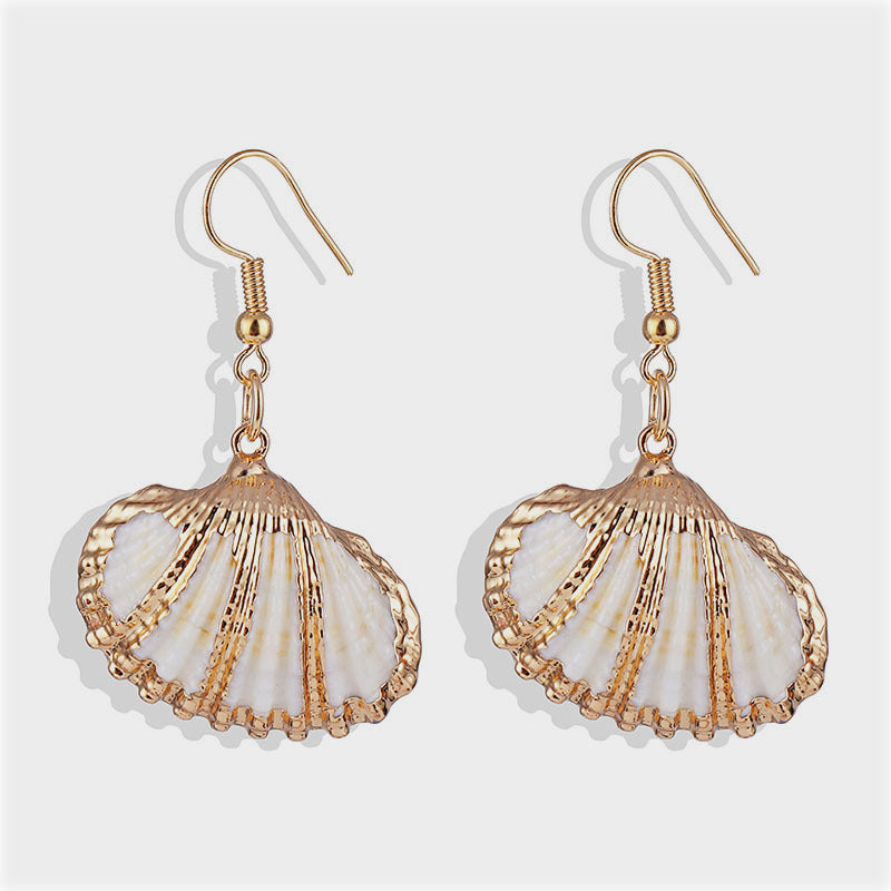 Gold-plated Shell Earrings