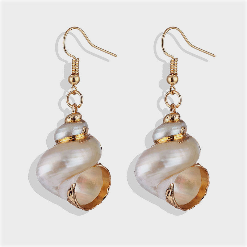 Gold-plated Shell Earrings