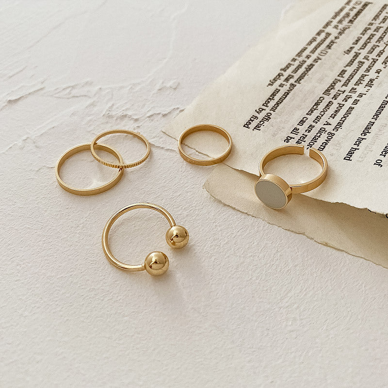 Pearl Ring Set