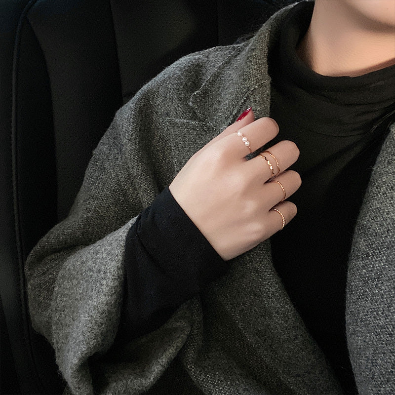 Pearl Ring Set