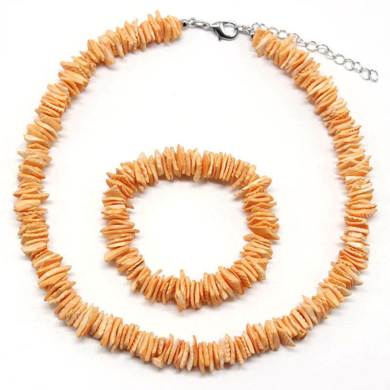Puka Shell Necklace & Bracelet