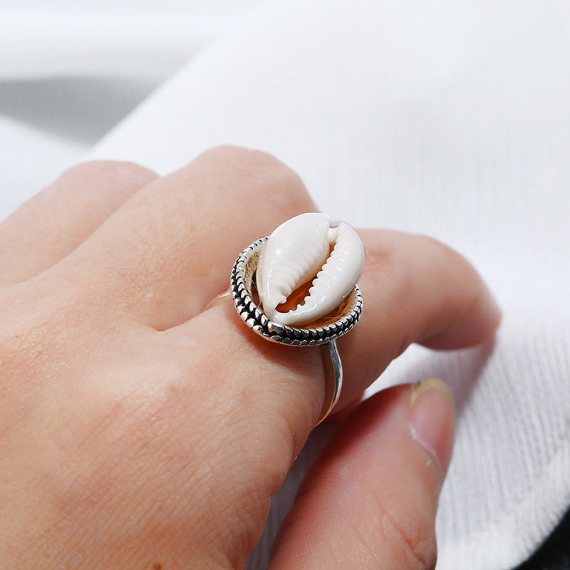 Cowrie Shell Ring