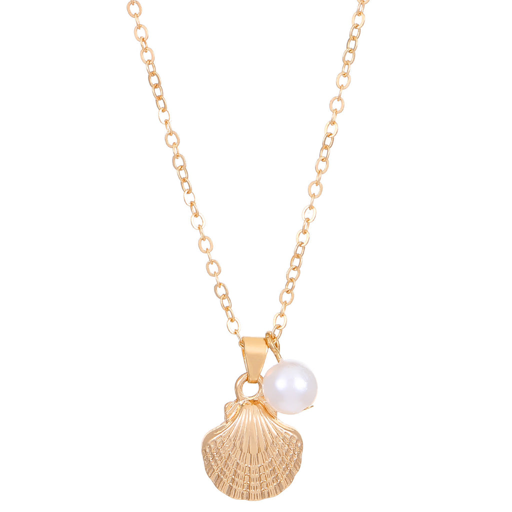Gold Scallop Necklace