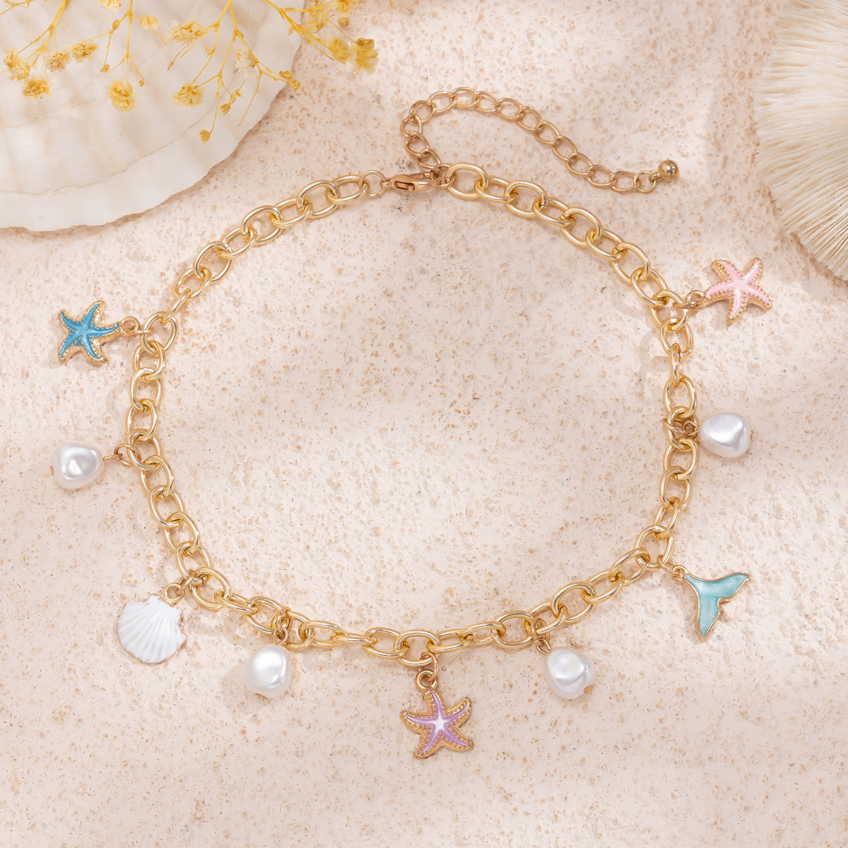 Ocean Charm Necklace & Bracelet