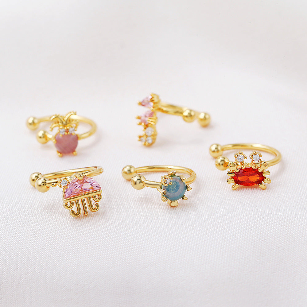 Sea Animal Ear Cuffs