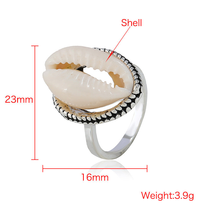 Cowrie Shell Ring