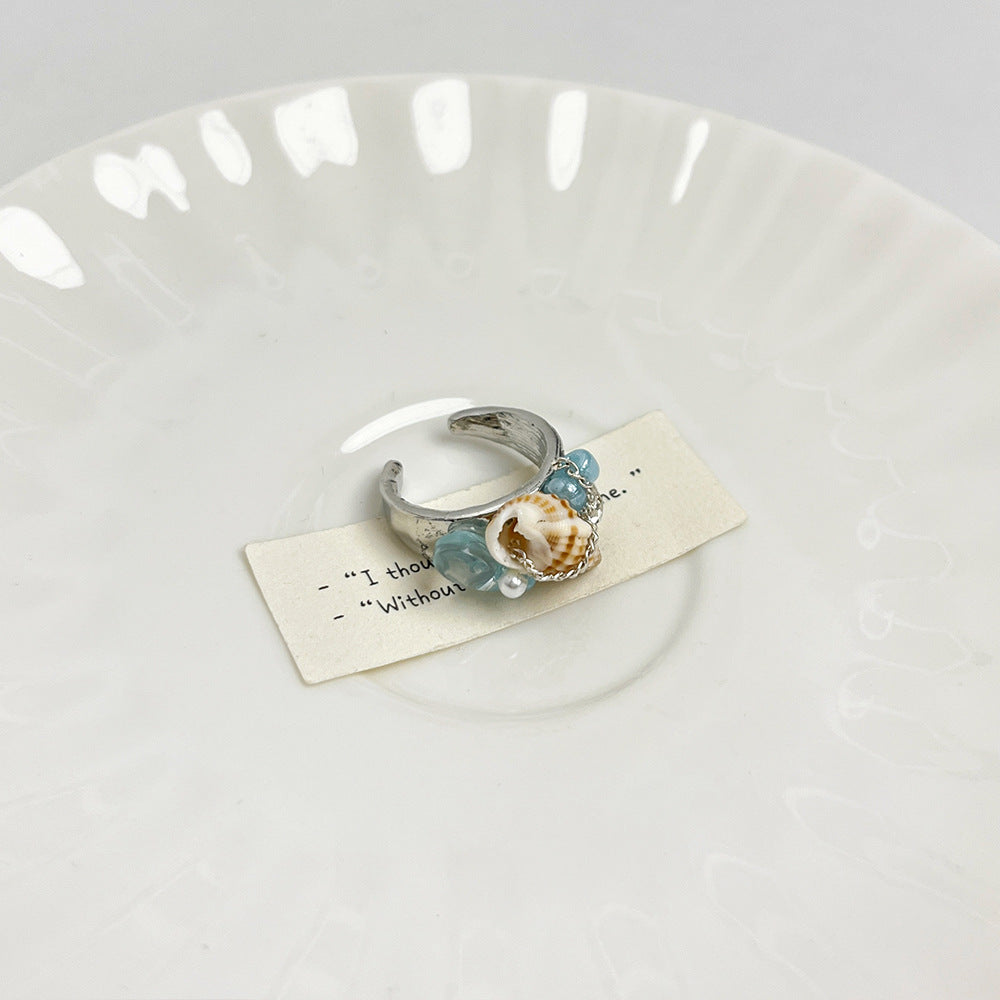 Beaded Shell Ring