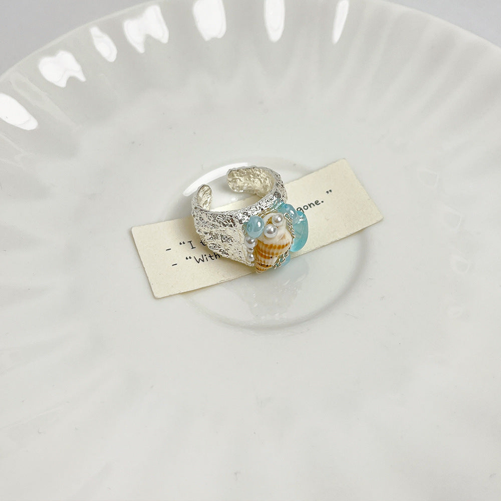 Beaded Shell Ring