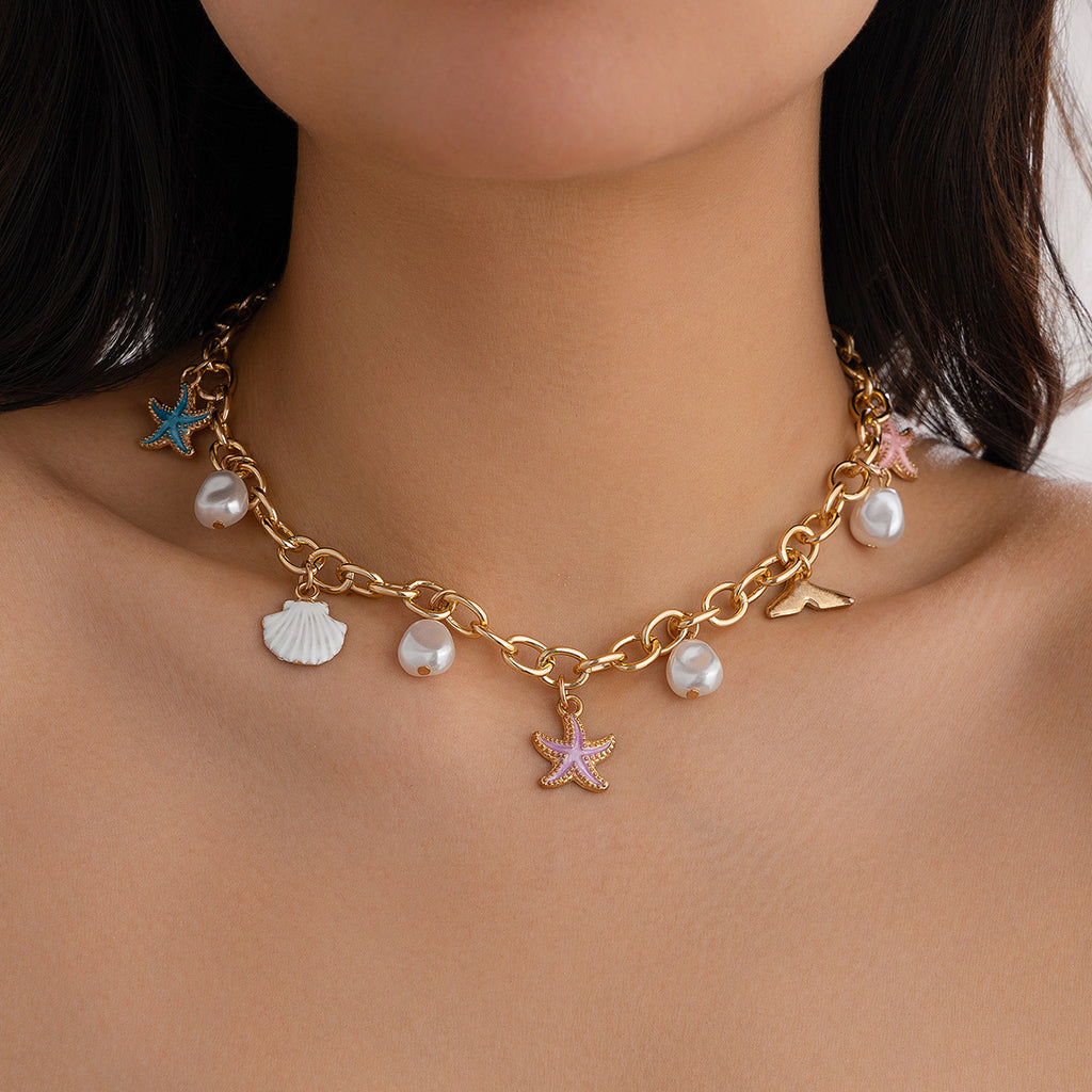 Ocean Charm Necklace & Bracelet
