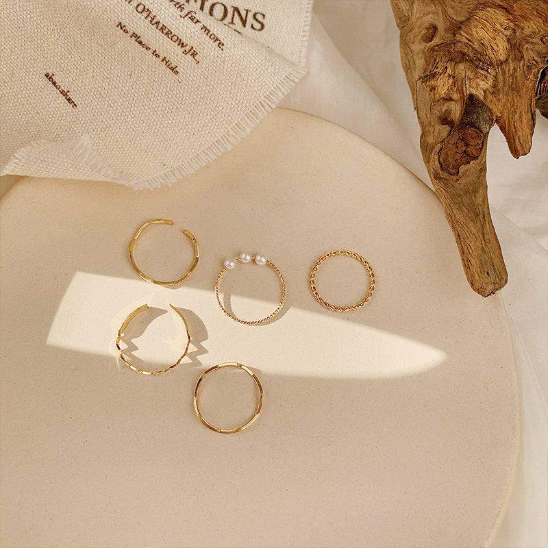 Pearl Ring Set