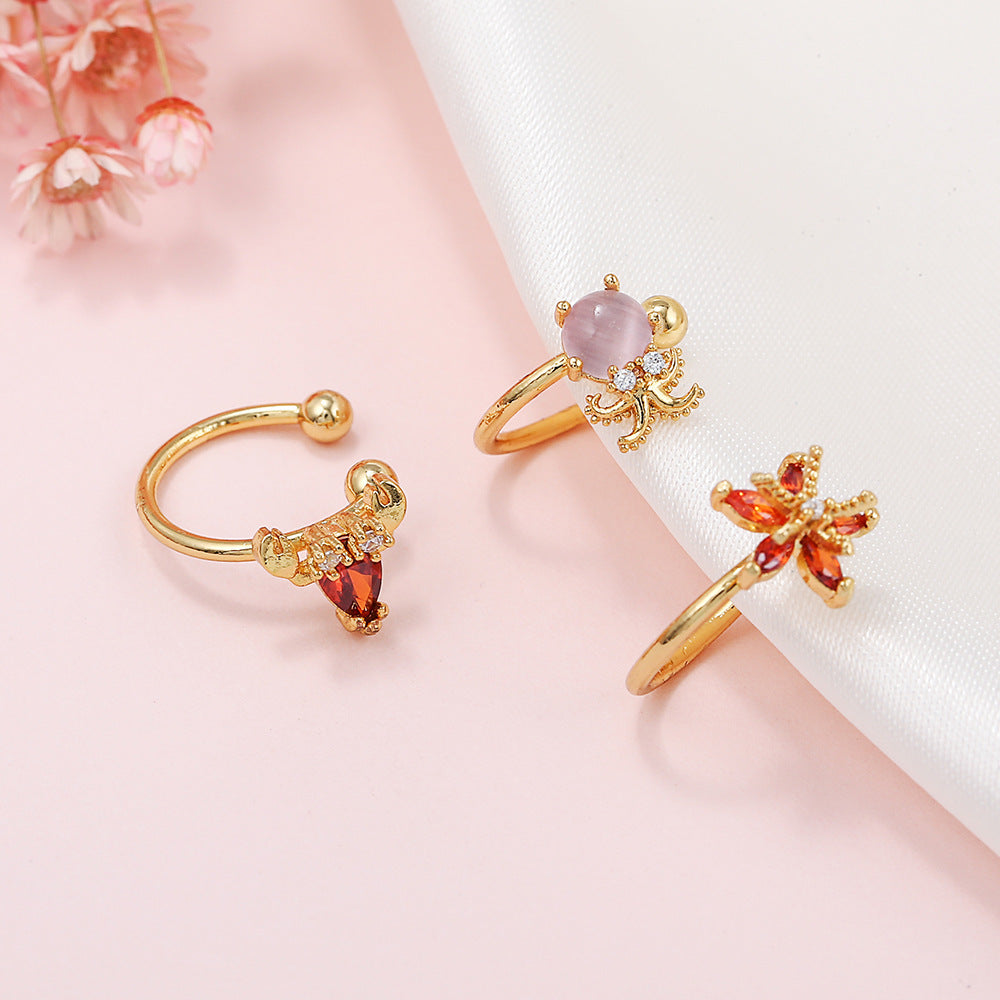 Sea Animal Ear Cuffs