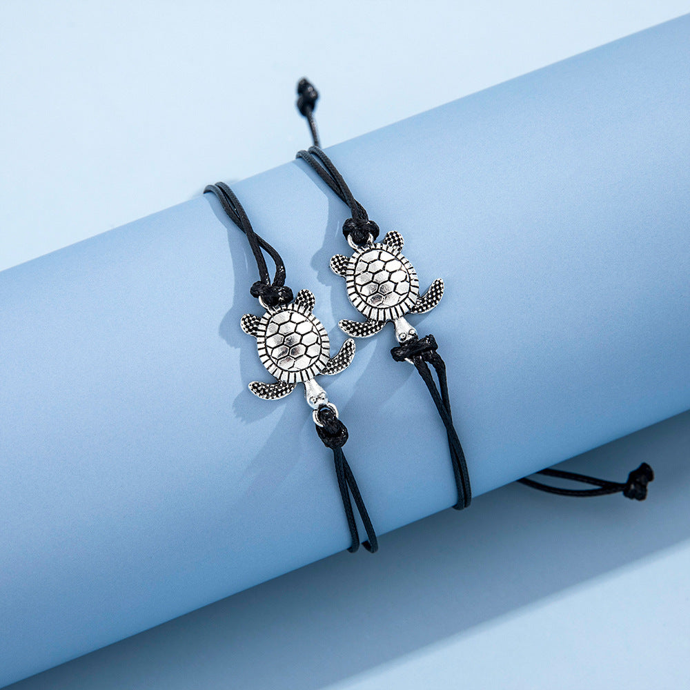 Turtle Braided Anklet