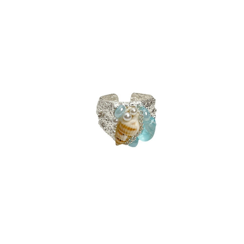 Beaded Shell Ring