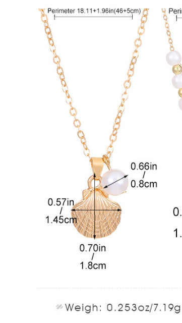 Gold Scallop Necklace