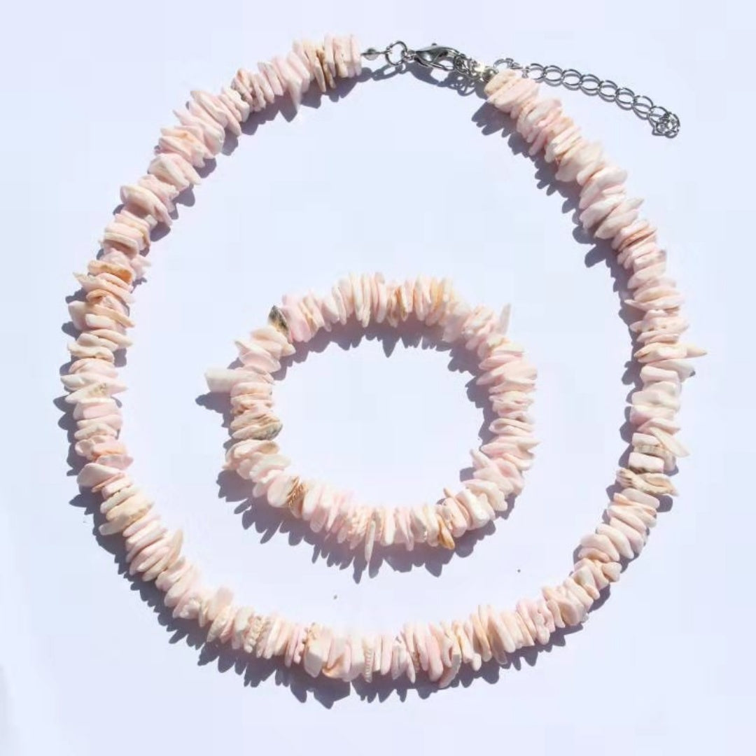 Puka Shell Necklace & Bracelet