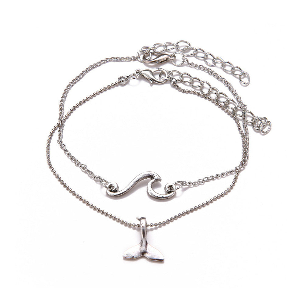 Double-layer Wave Anklet