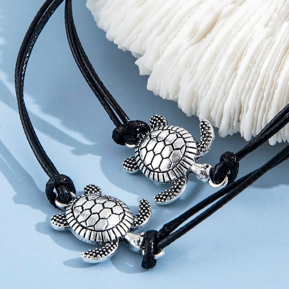 Turtle Braided Anklet