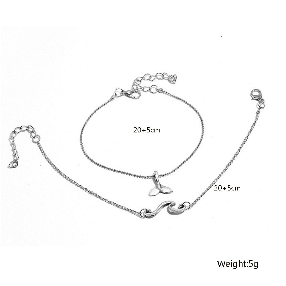 Double-layer Wave Anklet