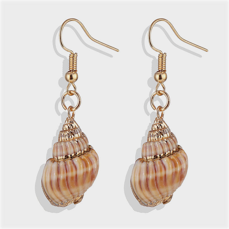 Gold-plated Shell Earrings