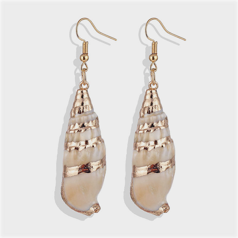 Gold-plated Shell Earrings